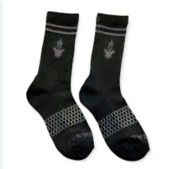 NWT BOMBAS All-Purpose Calf Black/ Gray Sock 3-Pack Small - Picture 3 of 6